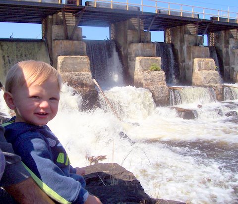 Water Dam at Mistinigon Lake.