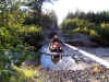 Watercrossing on ATV trails.